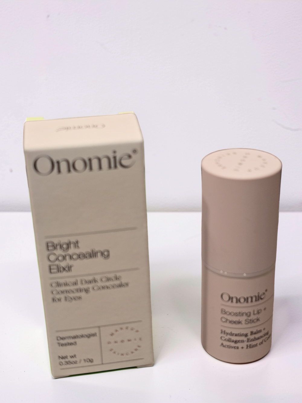 Onomie Makeup Duo: Bright Concealing Elixir & Boosting Lip + Cheek Stick